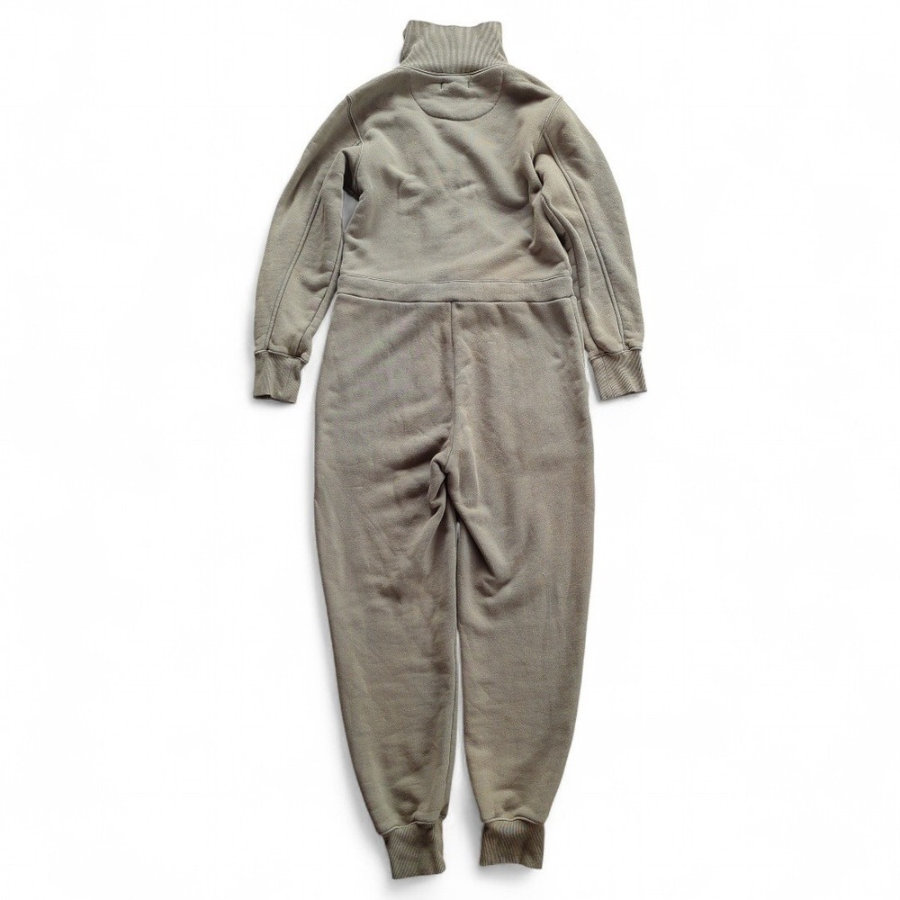 Alex Mill Cotton Terry Zip Front Jumpsuit Military Green Sz S - Picture 8 of 14
